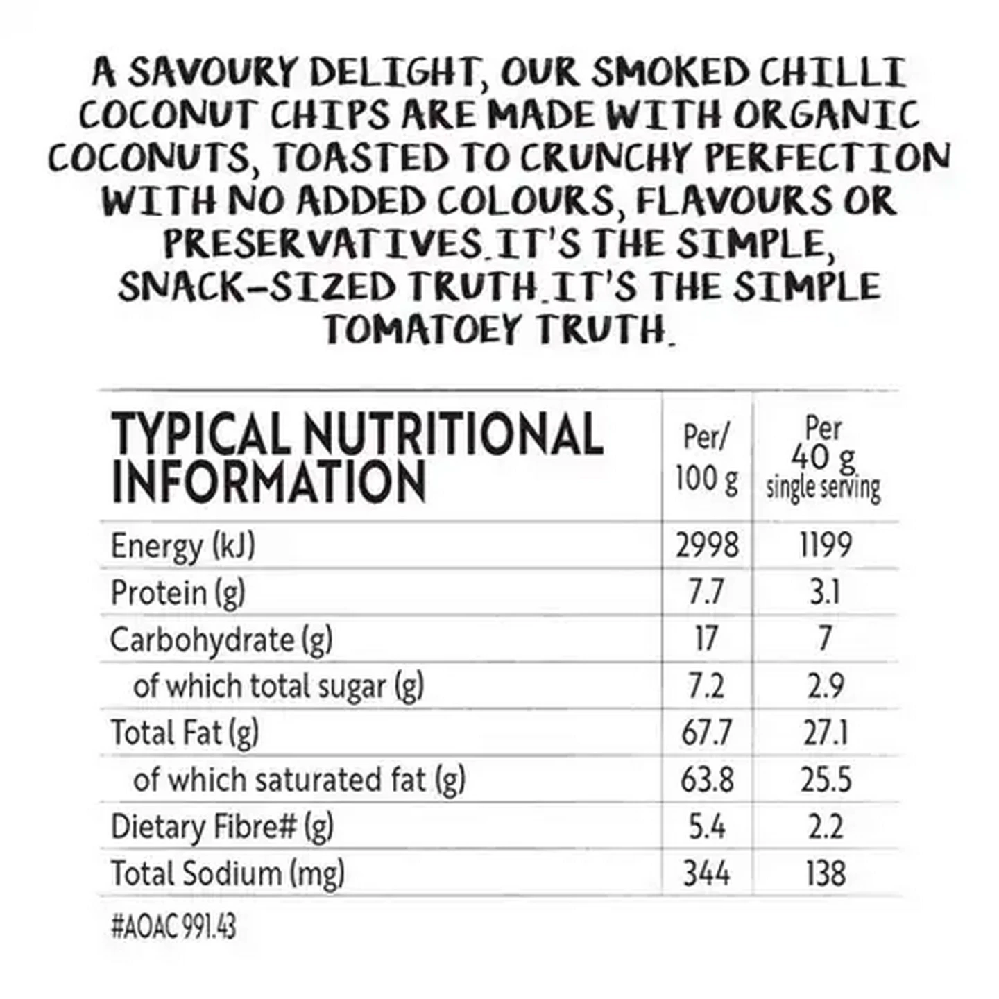 Image of Simple Truth Organic Smoked Chilli Coconut Chips 40g