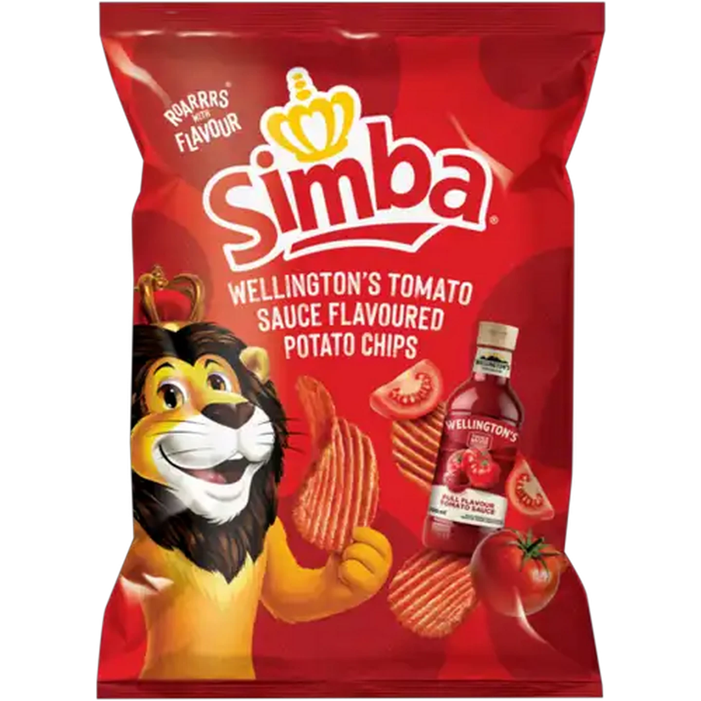 Image of Simba Wellington's Tomato Sauce Flavoured Potato Chips 120g