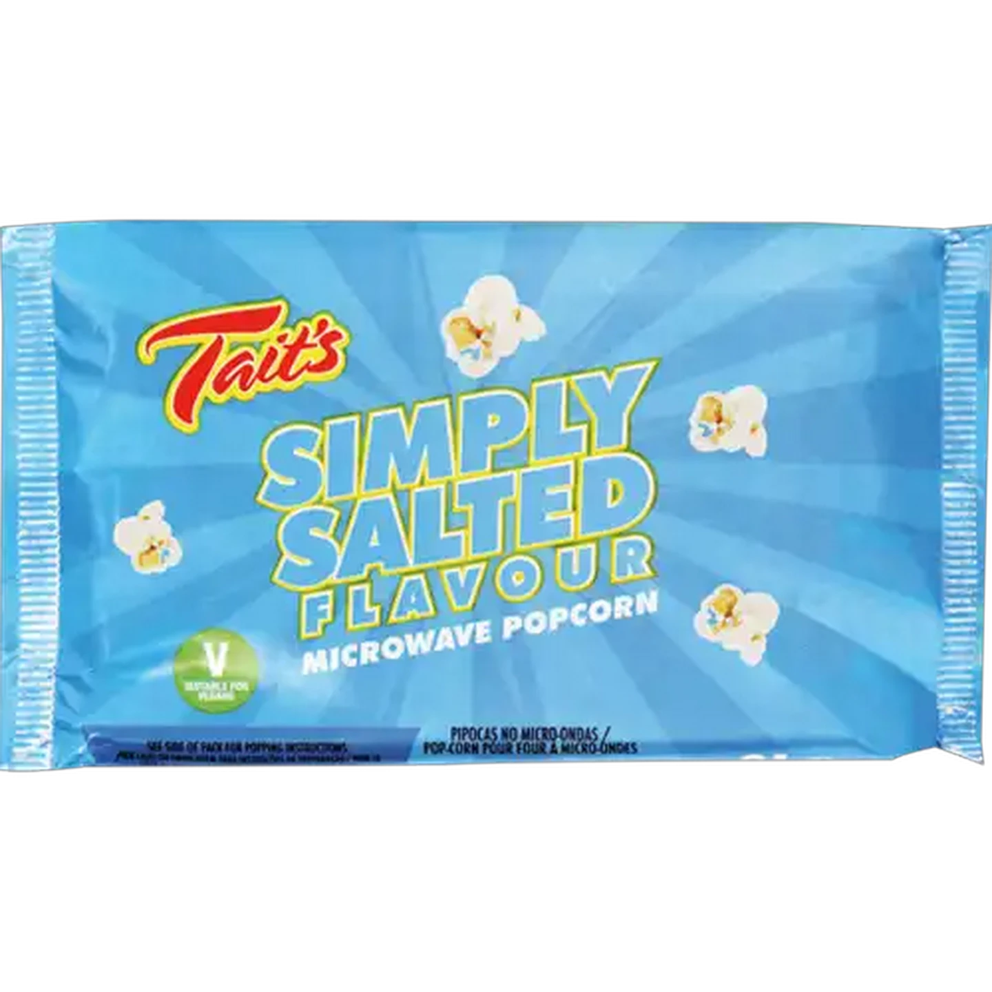 Image of Tait's Salted Microwave Popcorn 91g