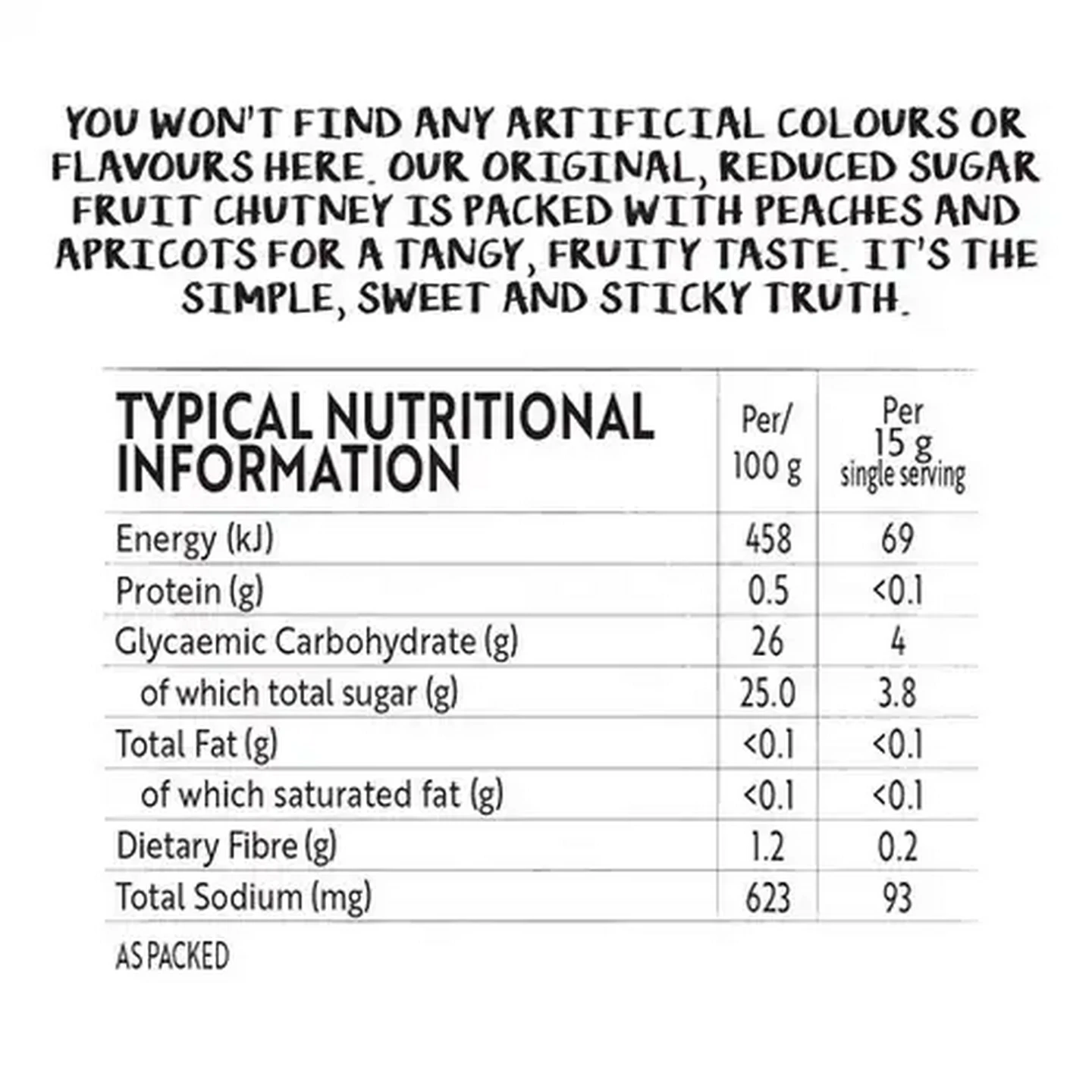 Image of Simple Truth Reduced Sugar Fruit Chutney 420g