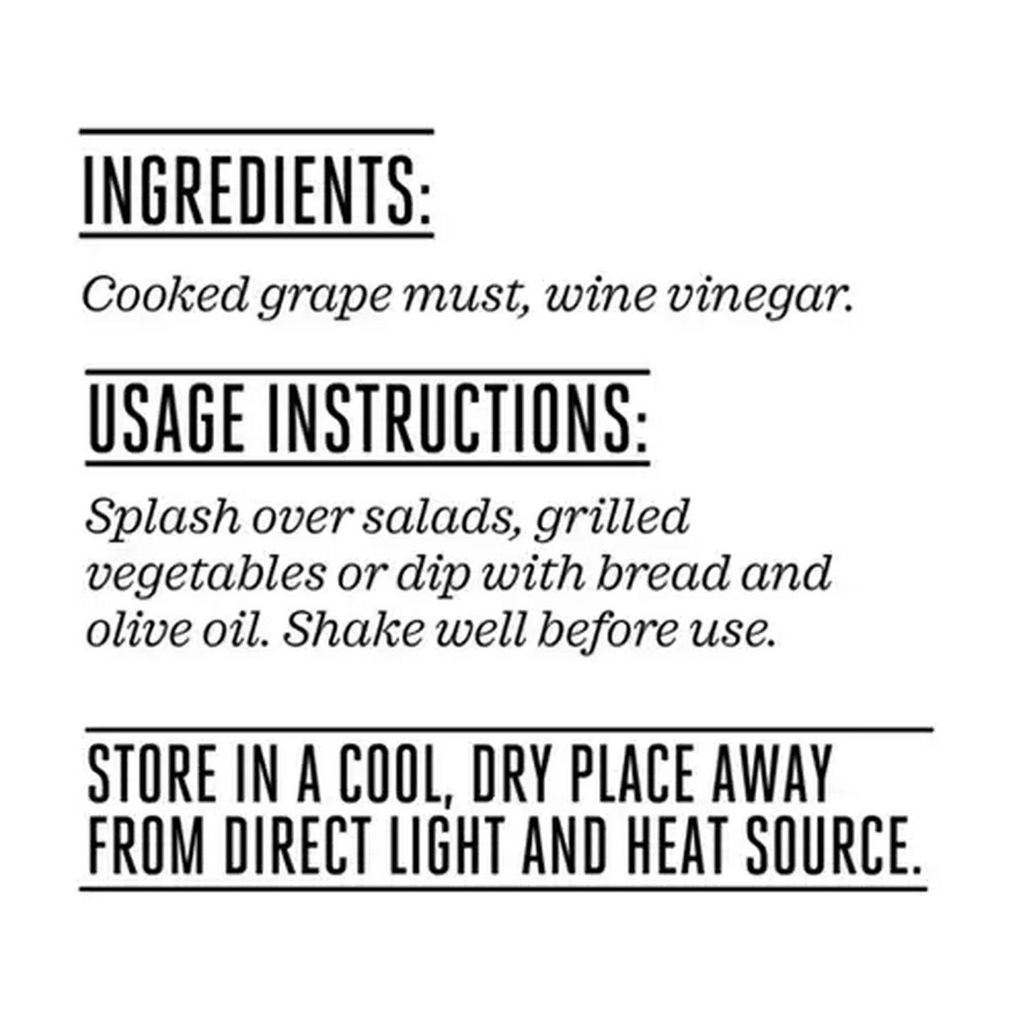 Image of Forage And Feast Balsamic Vinegar Bottle 250ml