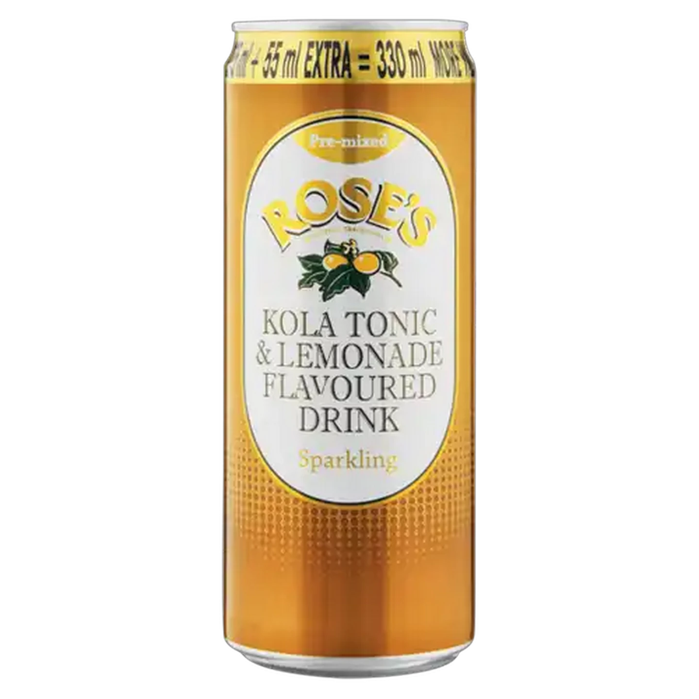 Image of Rose's Sparkling Kola Tonic & Lemonade Flavoured Drink Can 330ml