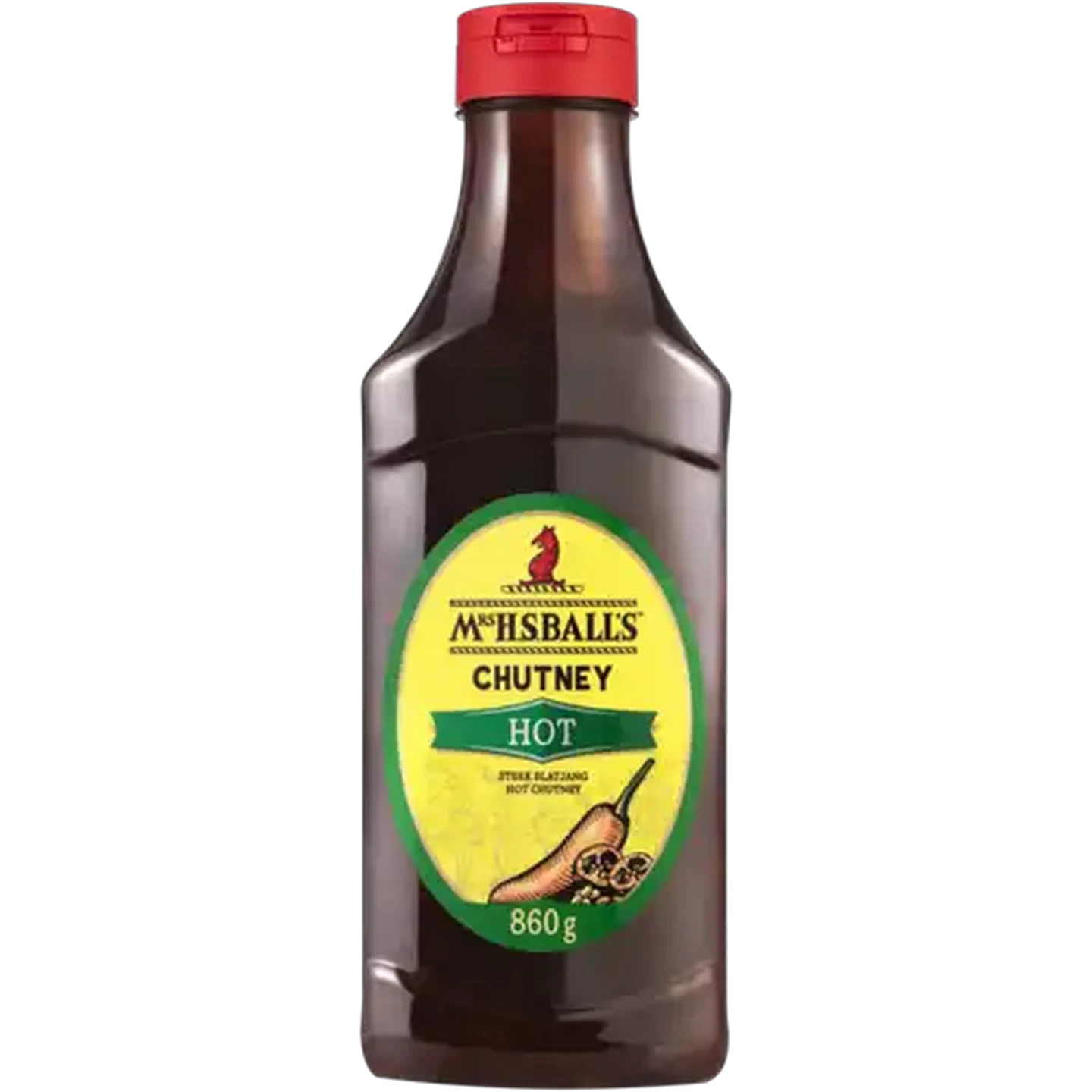 Image of Mrs H.S. Ball’s Chutney Hot Chutney Bottle 860g
