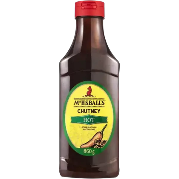 Mrs H.S. Ball’s Chutney Hot Chutney Bottle 860g