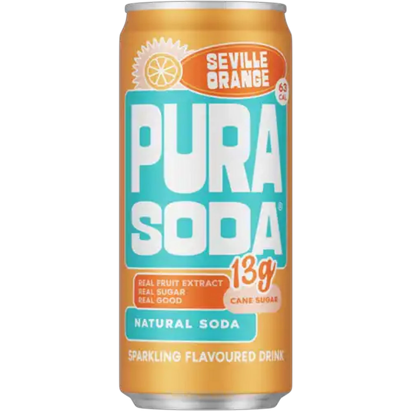 Image of PURA Soda Seville Orange Sparkling Flavoured Drink 300ml