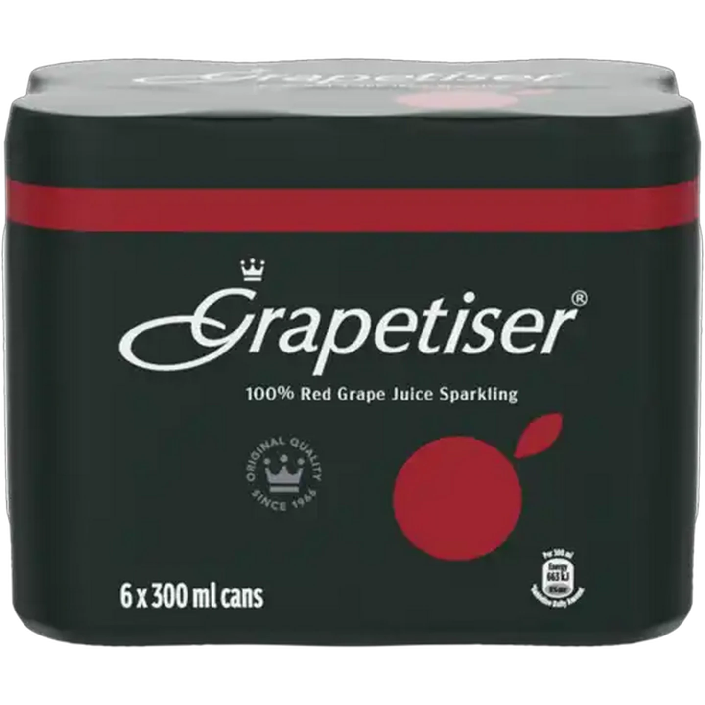 Image of Grapetiser 100% Sparkling Red Grape Juice 6 x 300ml