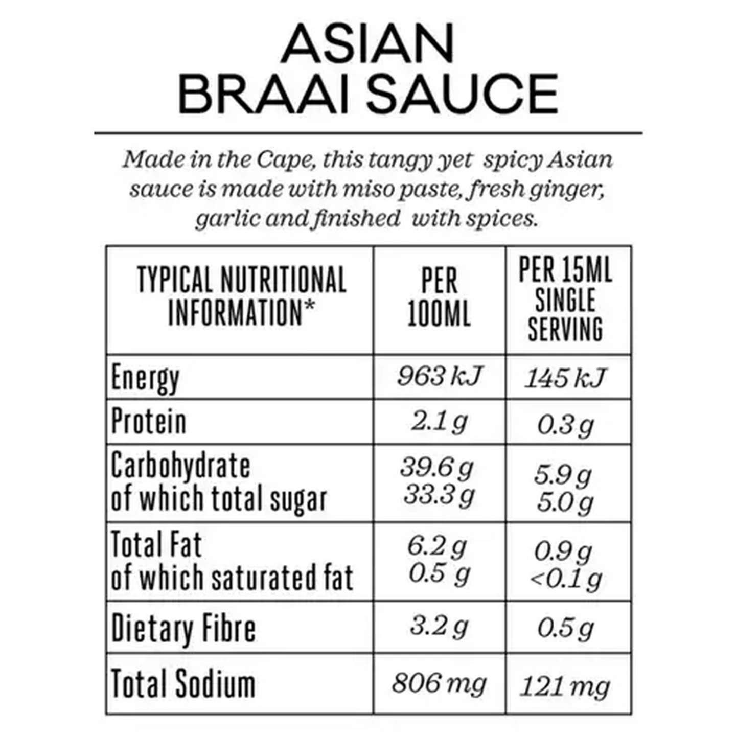 Image of Forage And Feast Asian Braai Sauce 375ml