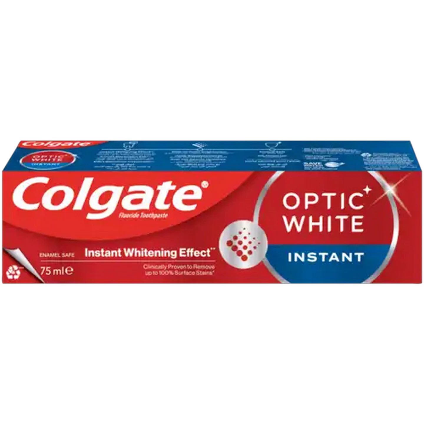 Image of Colgate Optic White Instant Whitening Toothpaste 75ml