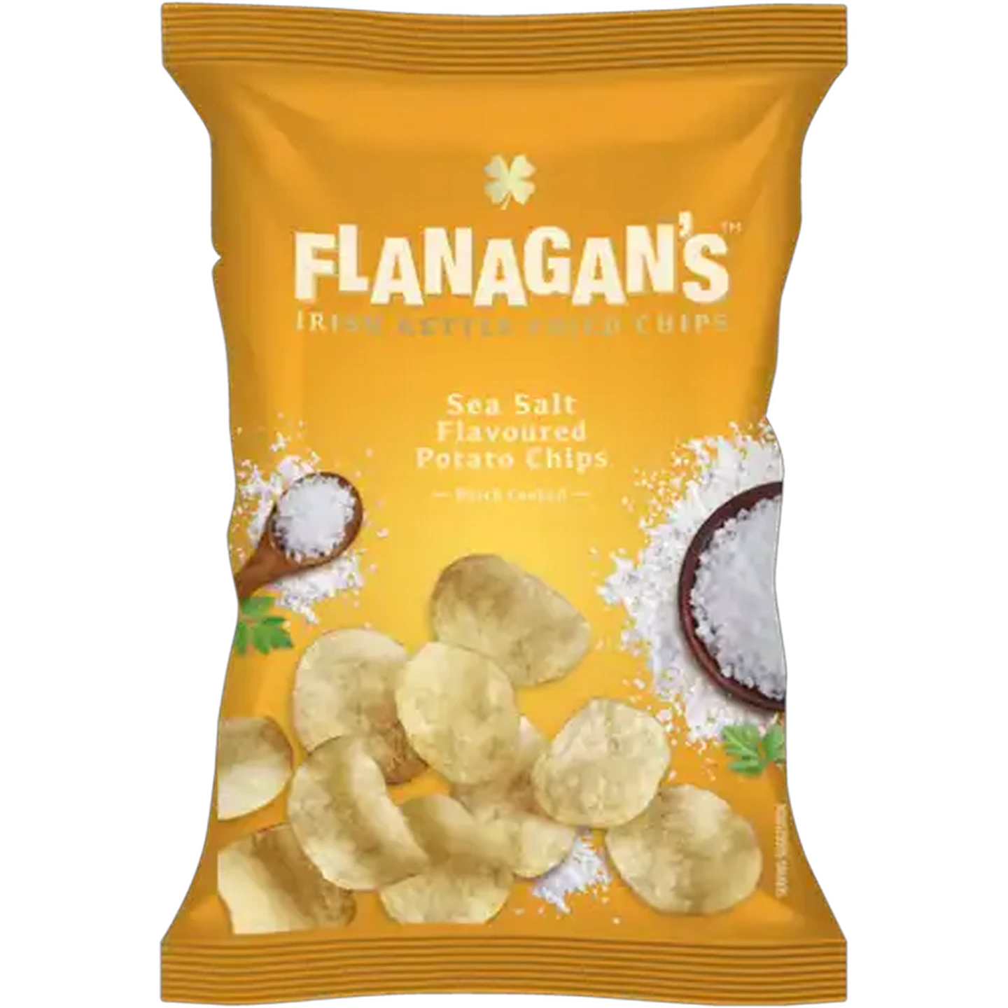Image of Flanagan's Moreish Irish Paddy's Sea Salt Flavoured Kettle Fried Chips 120g