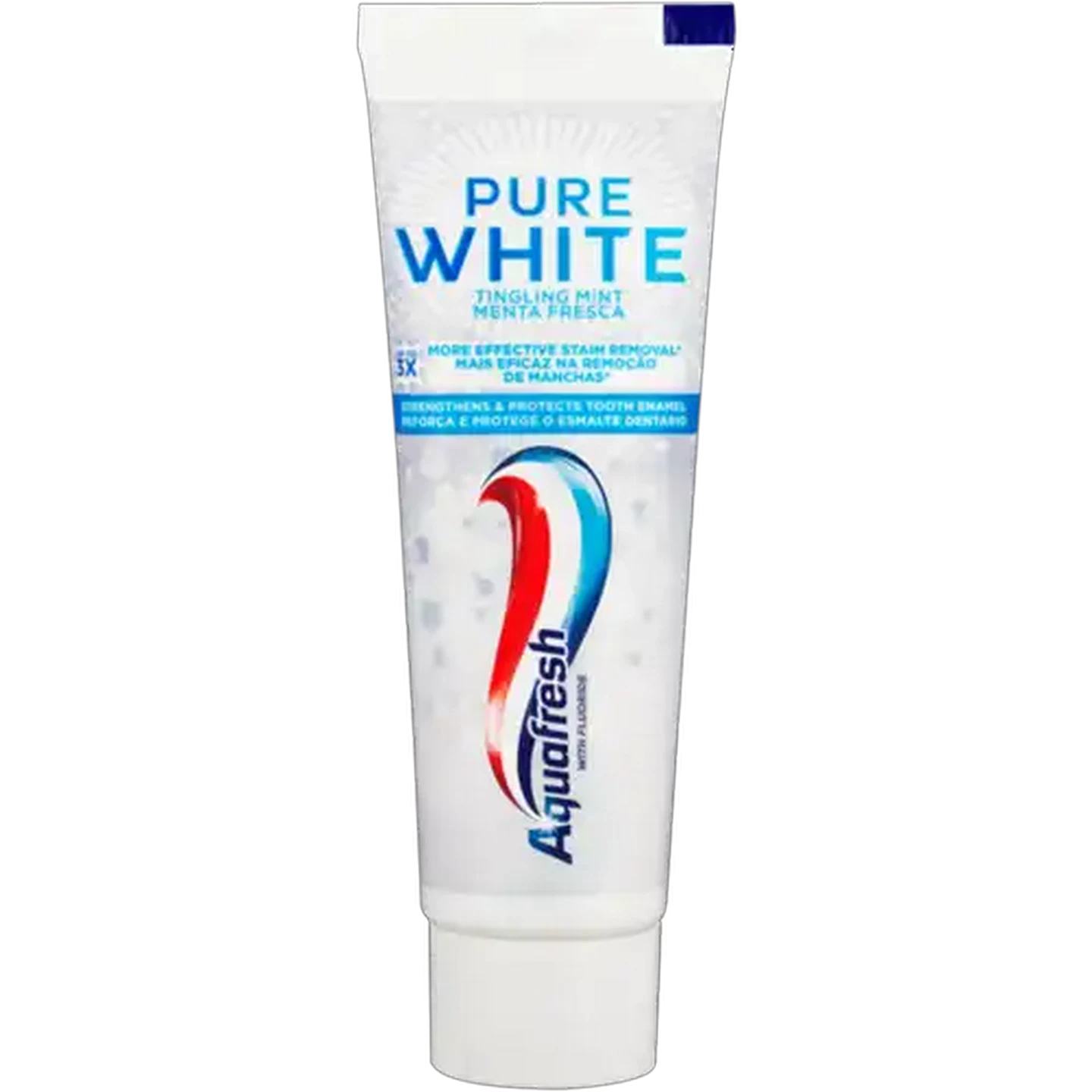 Image of Aquafresh Pure White Tingling Mint Toothpaste 75ml