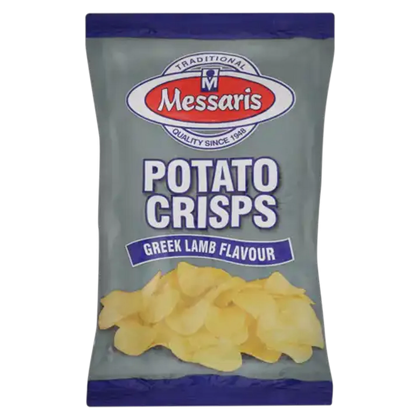 Image of Messaris Greek Lamb Flavoured Potato Crisps 125g