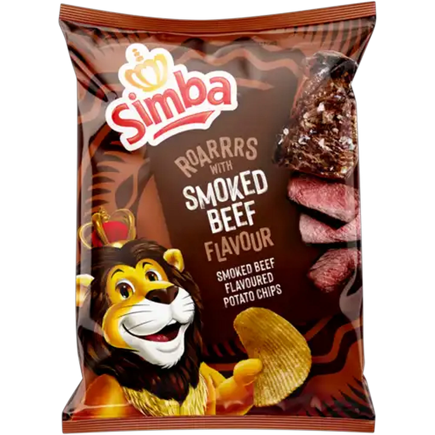 Image of Simba Smoked Beef Flavoured Potato Chips Bag 36g