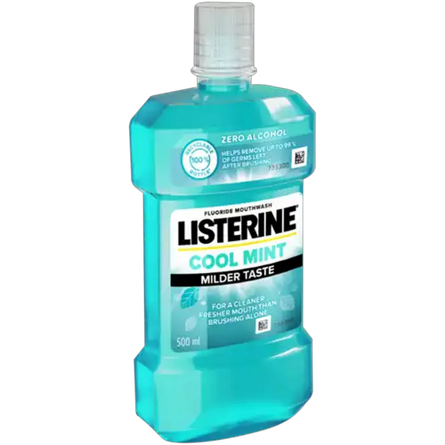 Image of Listerine Less Intense Zero Alcohol Mouthwash 500ml