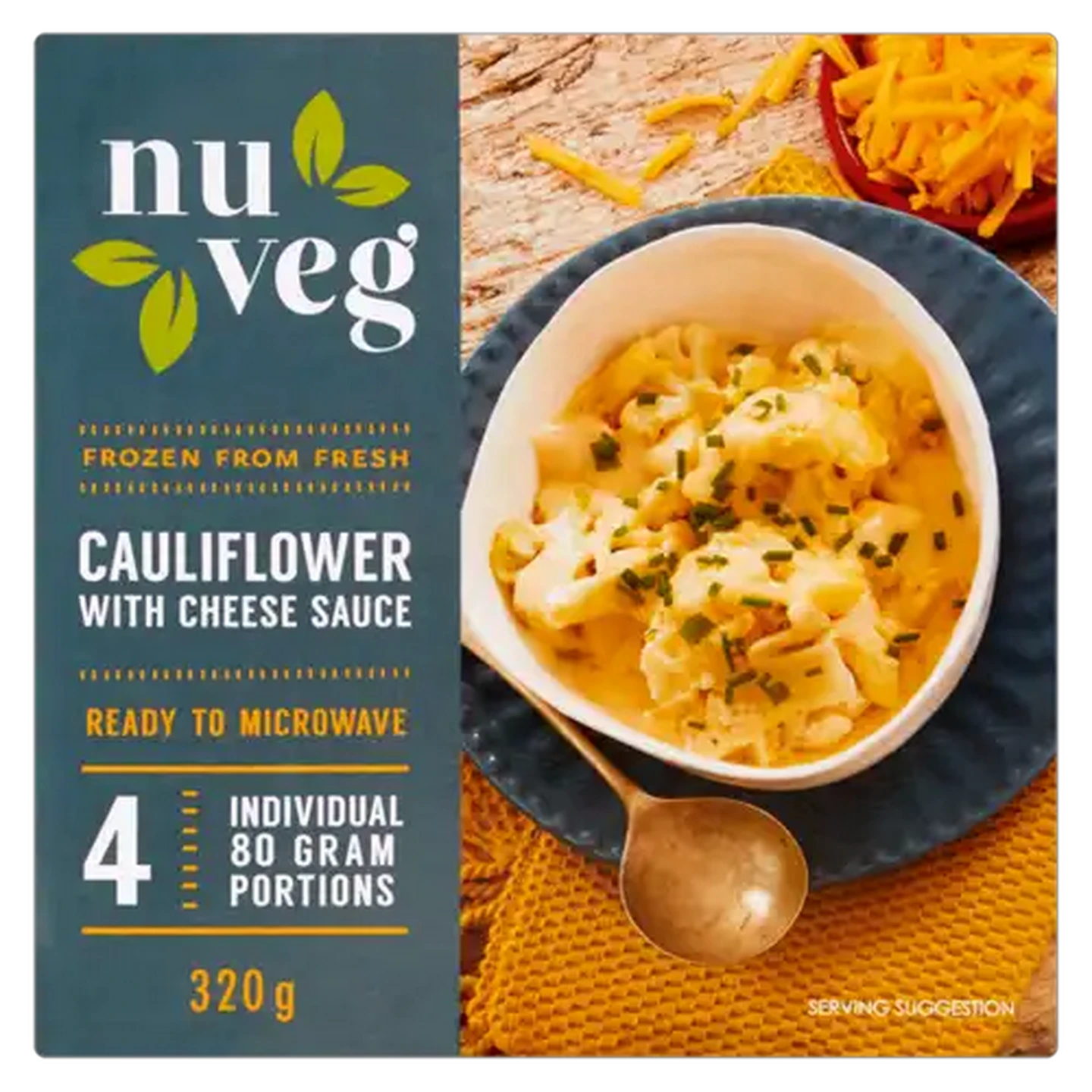 Image of Nuveg Frozen Cauliflower With Cheese Sauce 320g