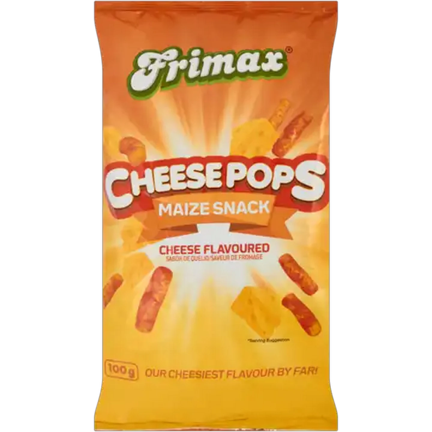 Image of Frimax Cheese Flavoured Cheese Pops 100g