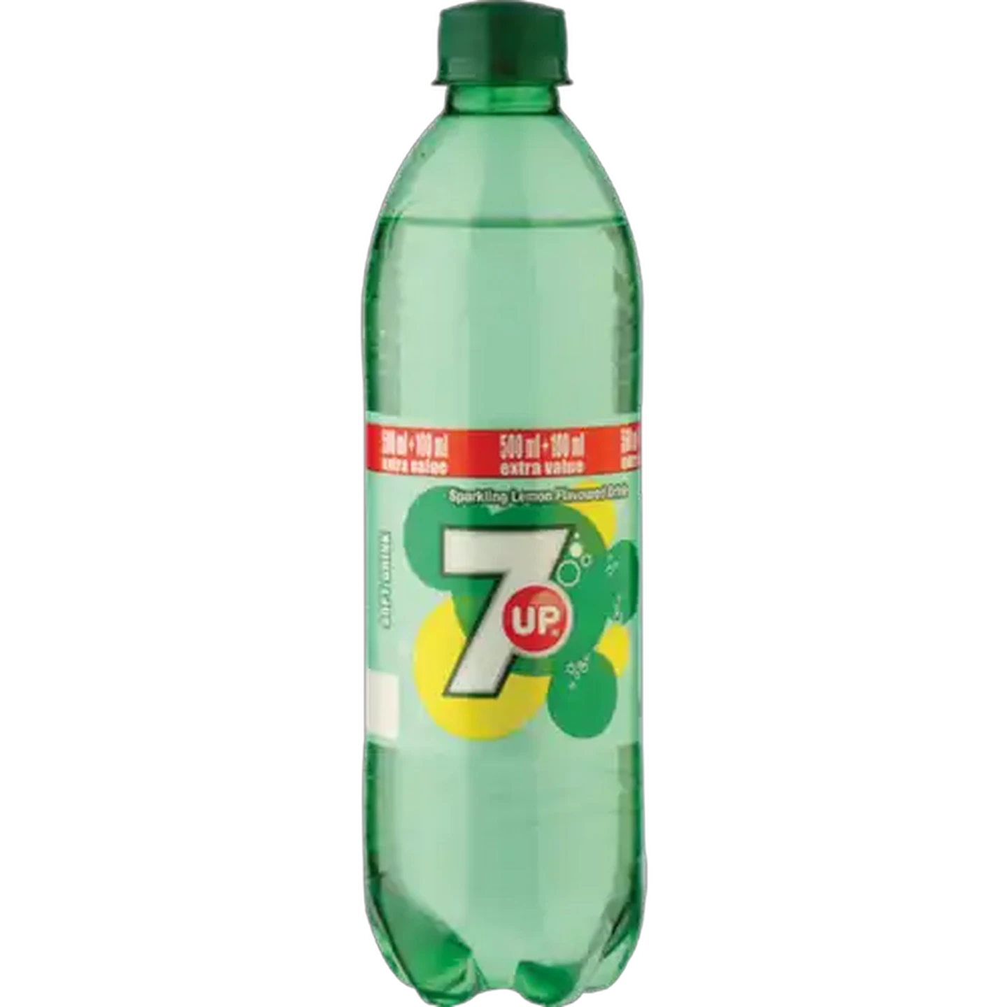 Image of 7UP Lemon Flavoured Soft Drink Bottle 600ml