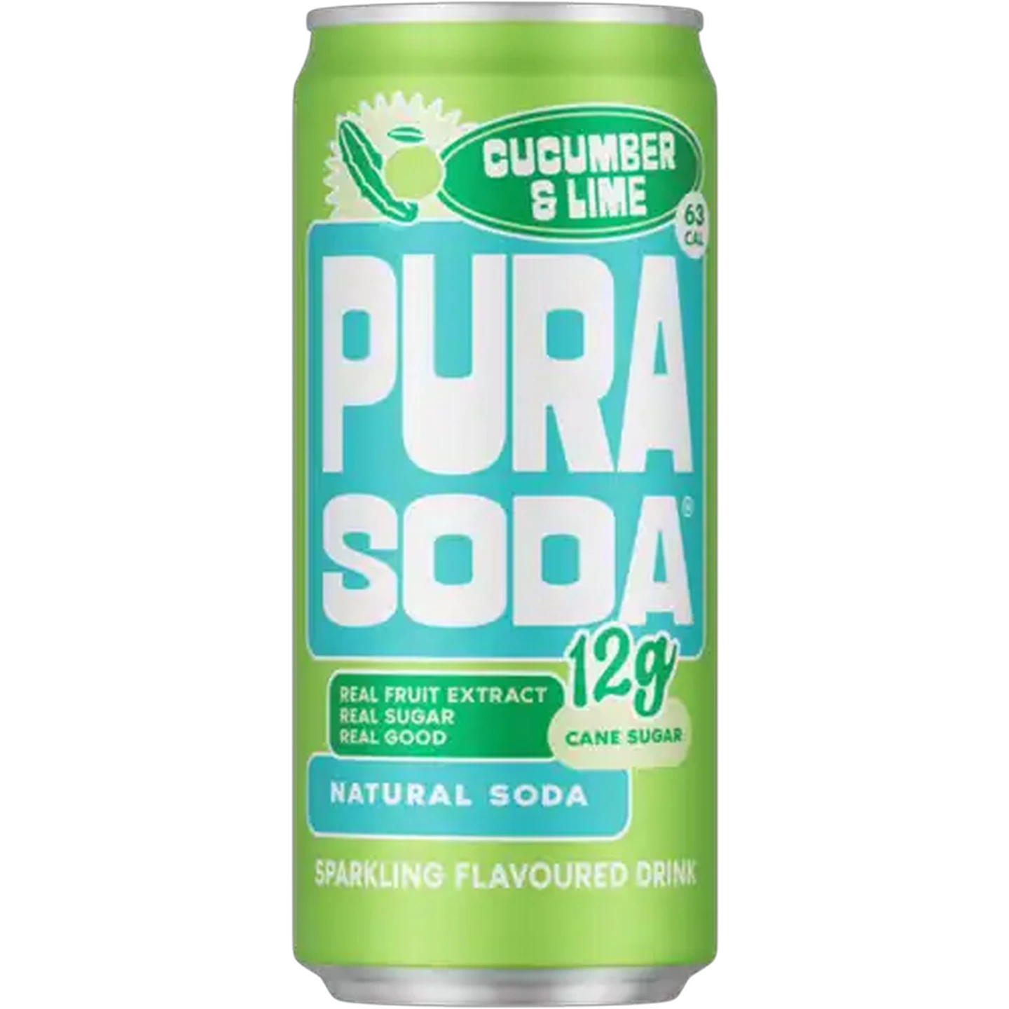 Image of PURA Soda Cucumber & Lime Flavoured Sparkling Drink 300ml
