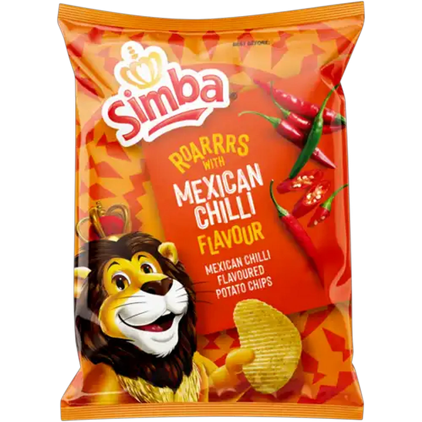 Image of Simba Mexican Chilli Flavoured Potato Chips Bag 36g