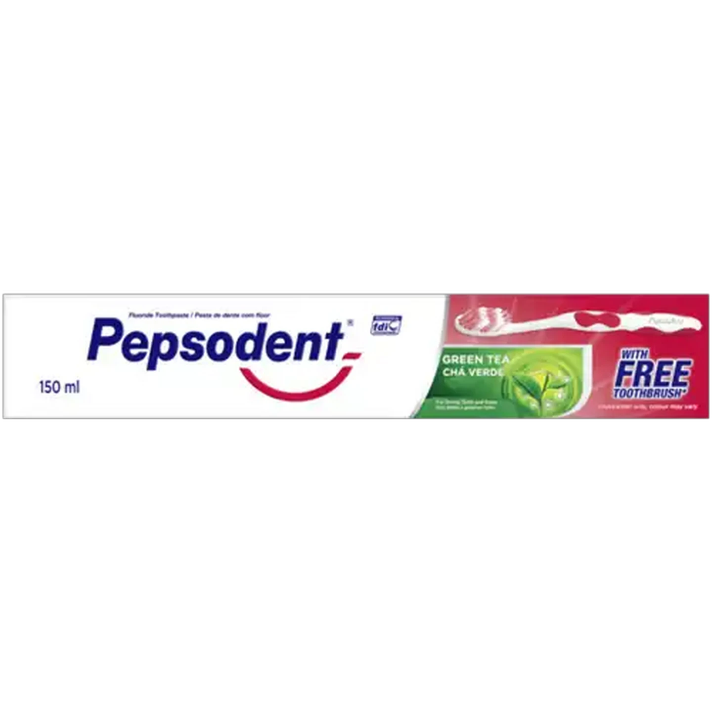 Image of Pepsodent Green Tea Toothpaste With Toothbrush 2 Piece