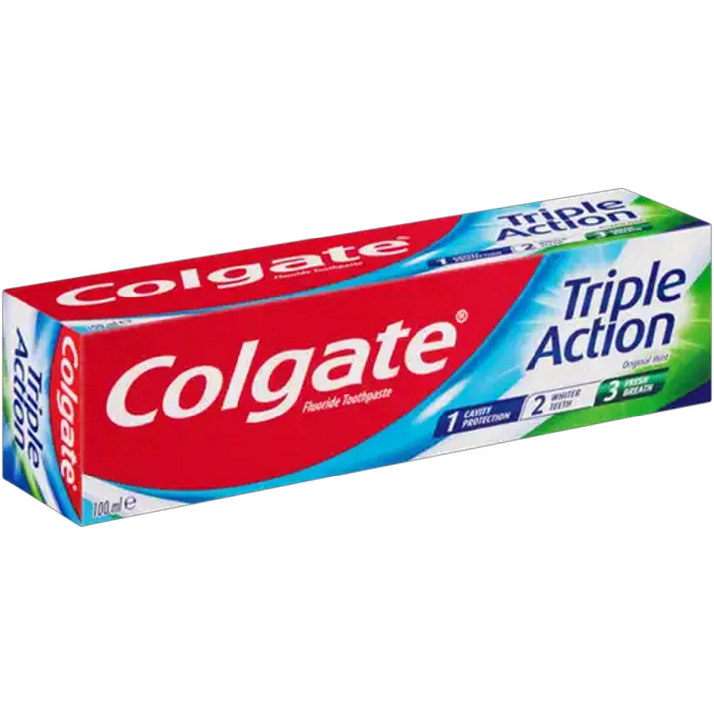 Image of Colgate Triple Action Original Mint Fluoride Toothpaste 100ml