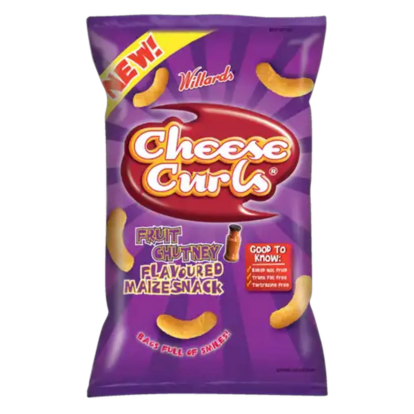 Image of Cheese Curls Fruit Chutney Flavoured Snack 150g