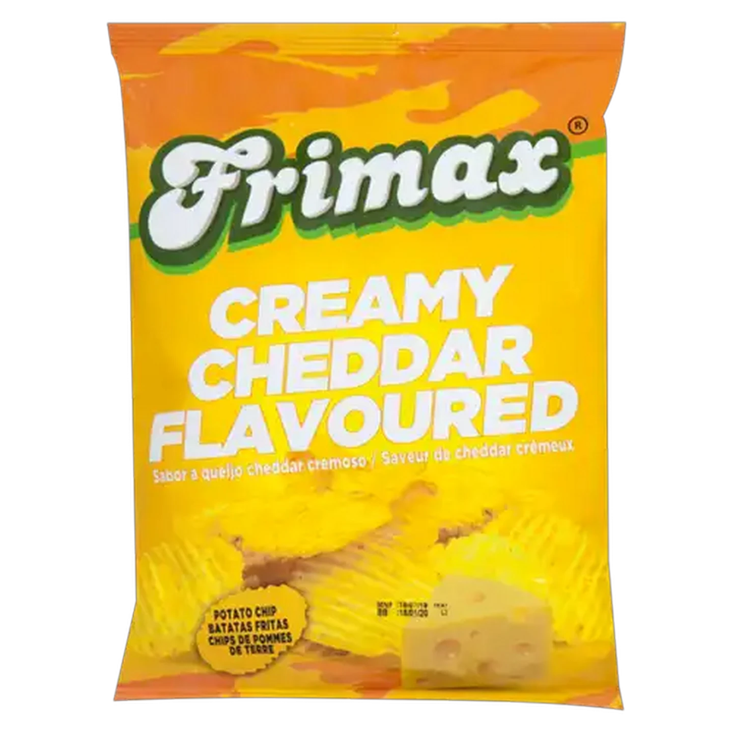 Image of Frimax Creamy Cheddar Flavoured Potato Chips 125g