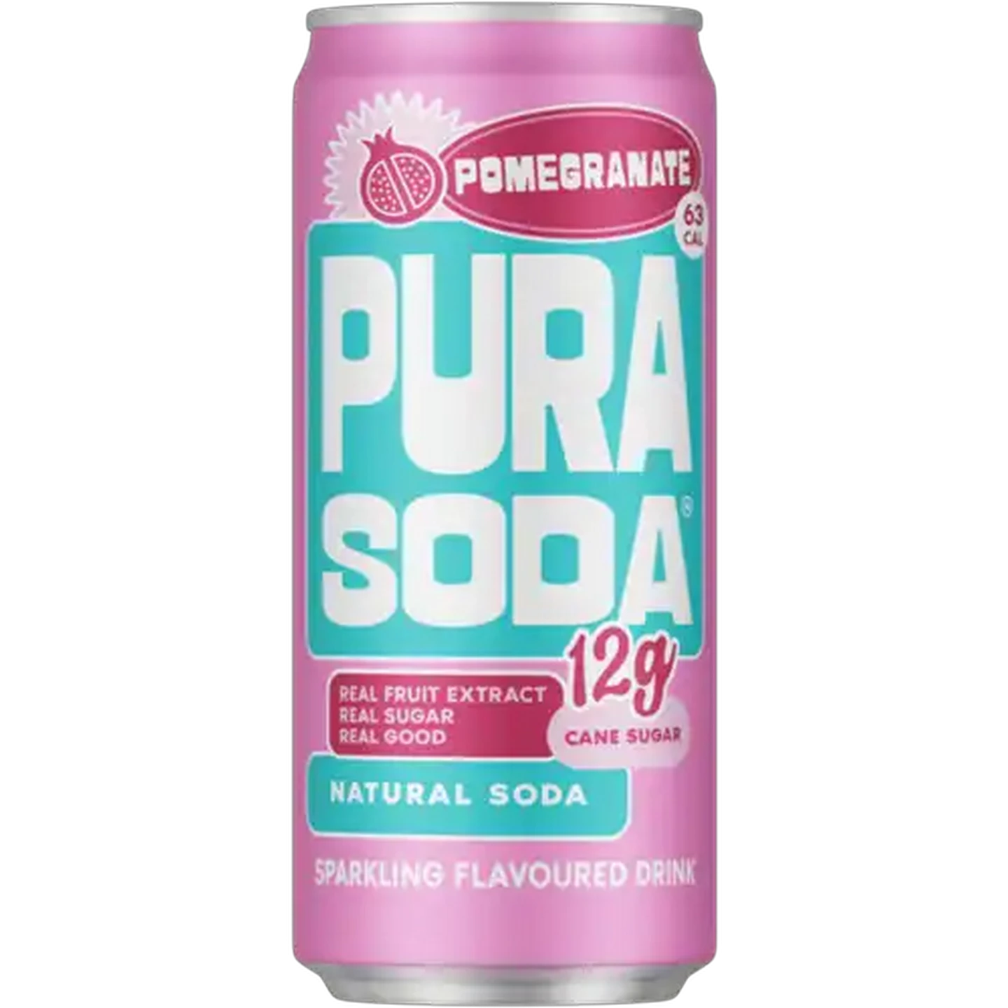 Image of PURA Soda Pomegranate Flavoured Sparkling Drink 300ml