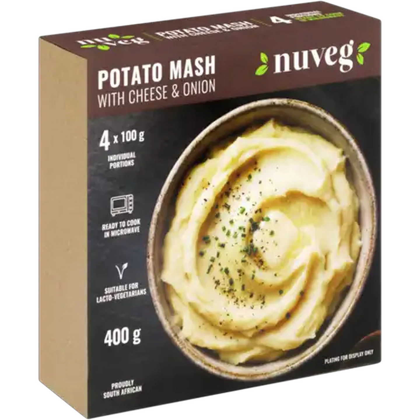 Image of Nuveg Frozen Potato Mash with Cheese & Onion 400g