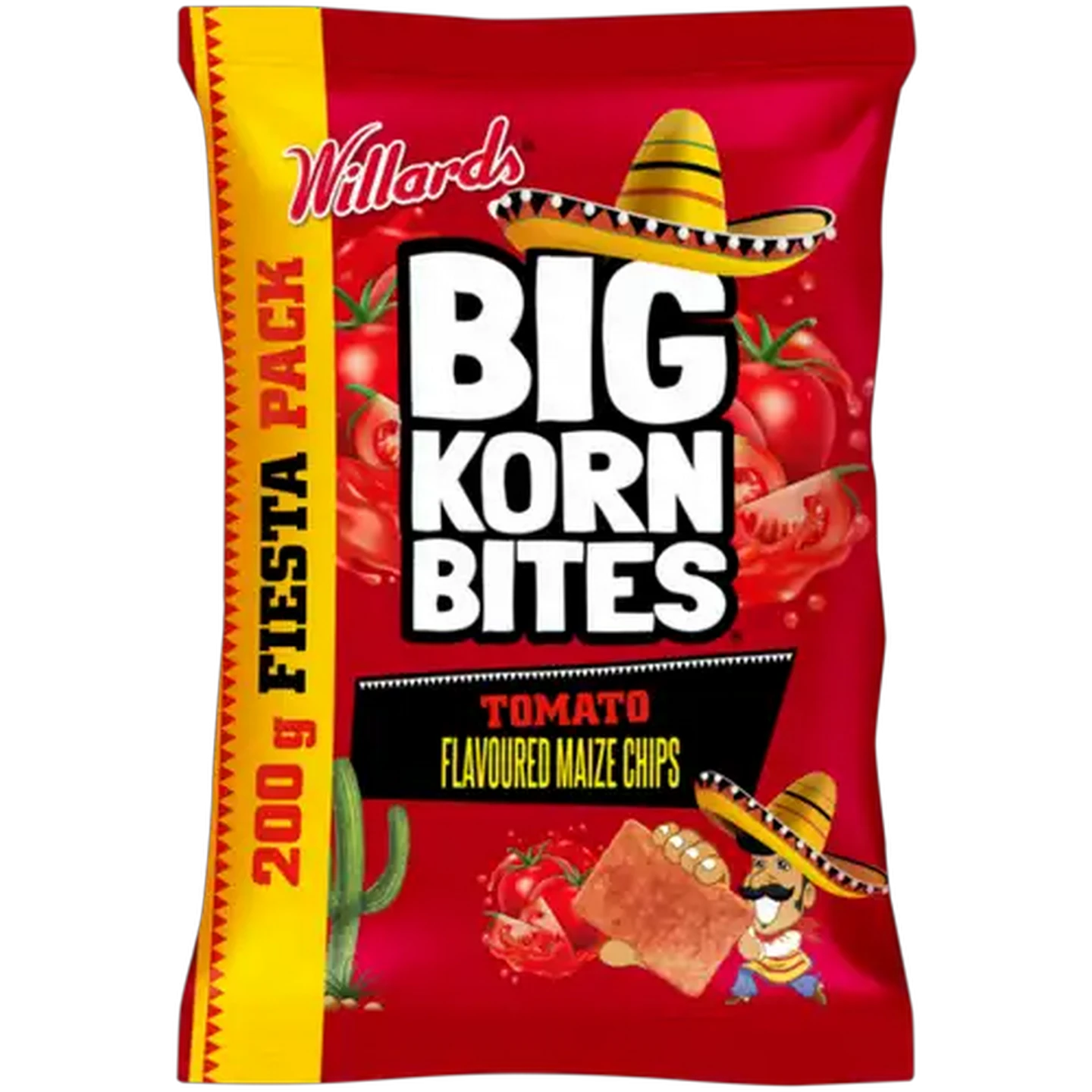 Image of Big Korn Bites Tomato Flavoured Maize Chips 200g