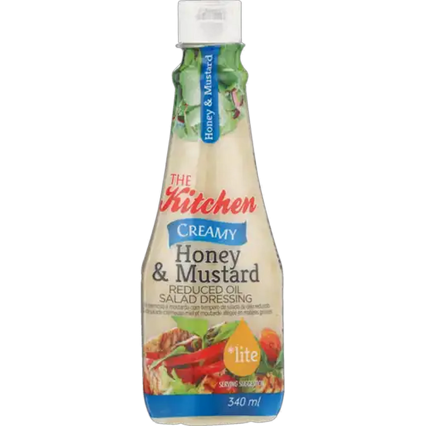 Image of The Kitchen Creamy Honey & Mustard Lite Salad Dressing 340ml