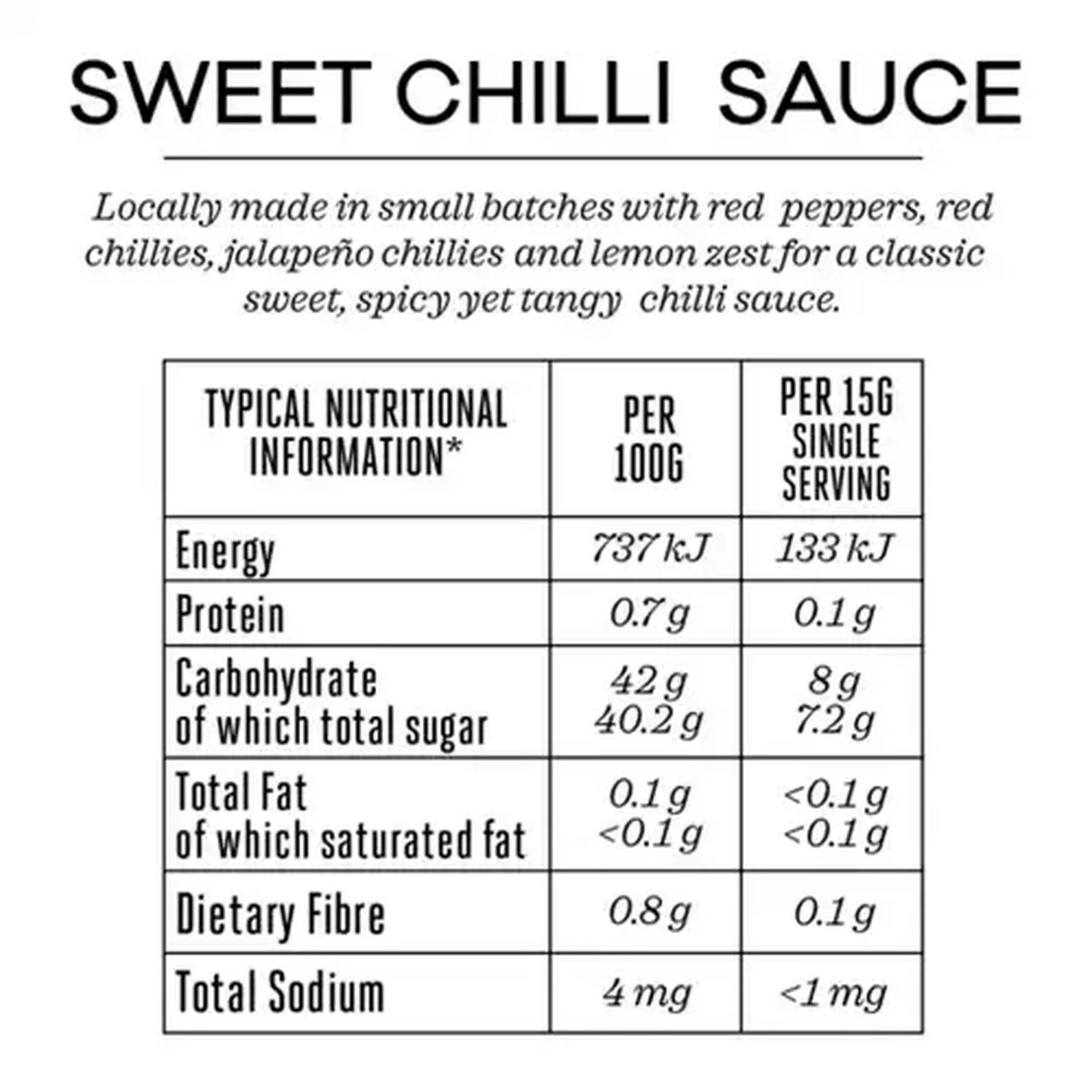 Image of Forage And Feast Sweet Chilli Sauce 200g