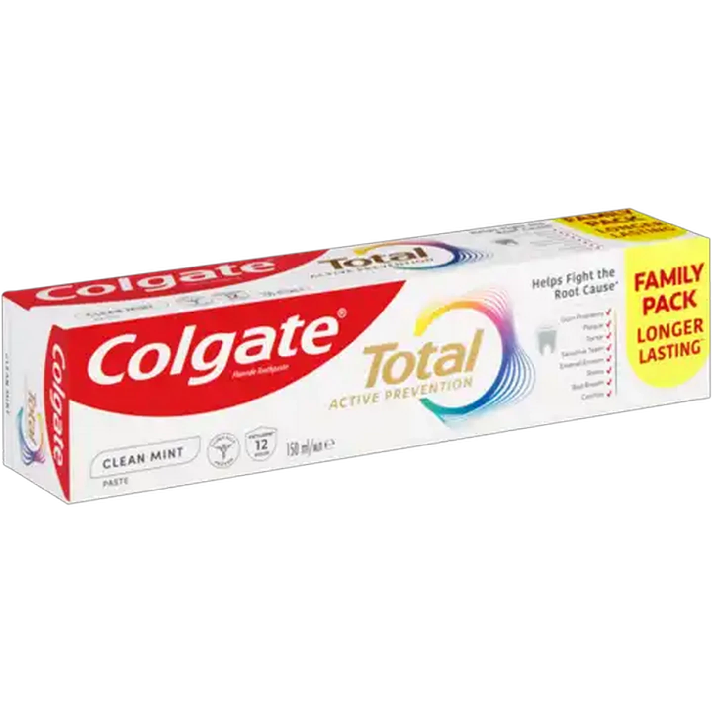 Image of Colgate Total Active Prevention Clean Mint Fluoride Toothpaste 150ml