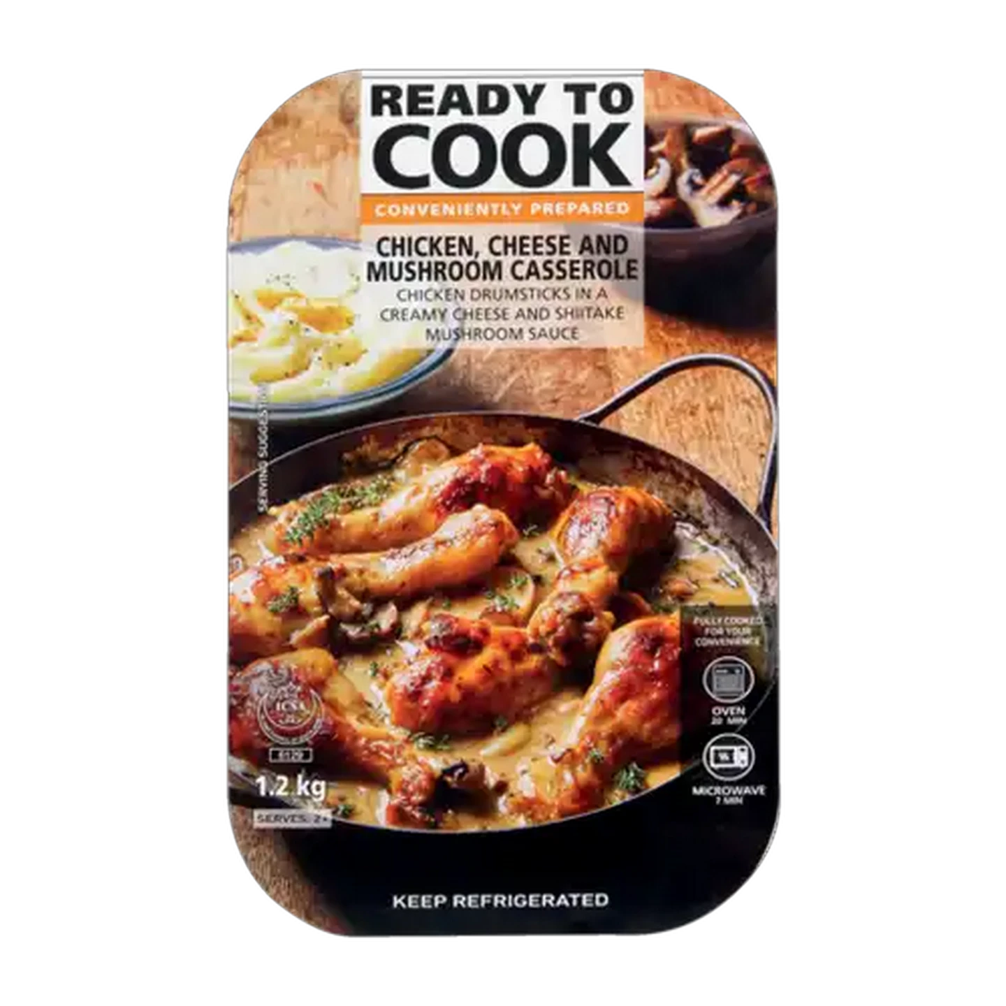 Image of Ready To Cook Chicken, Cheese & Mushroom Casserole 1.2kg