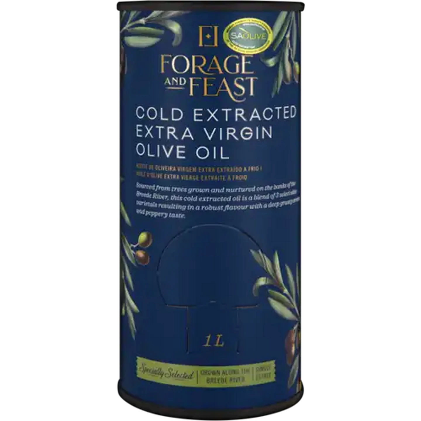 Image of Forage And Feast Cold Extracted Extra Virgin Olive Oil 1L