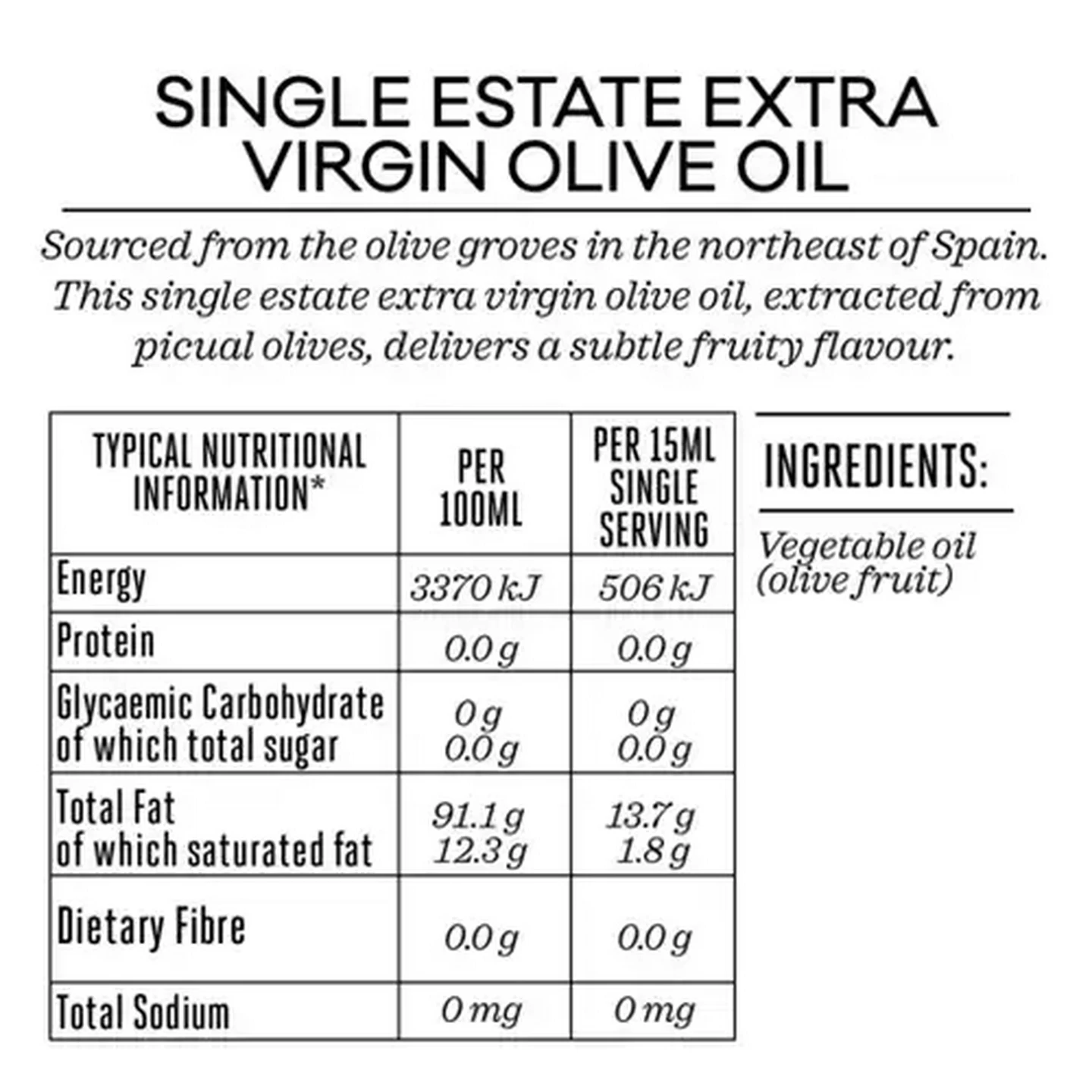 Image of Forage And Feast Cold Extracted Extra Virgin Olive Oil 1L