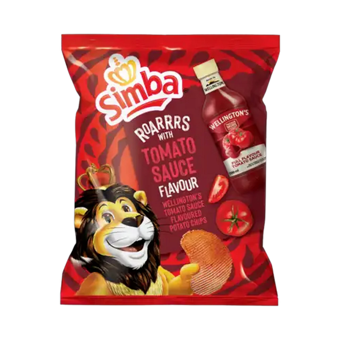 Image of Simba Wellington's Tomato Sauce Flavoured Potato Chips Bag 36g