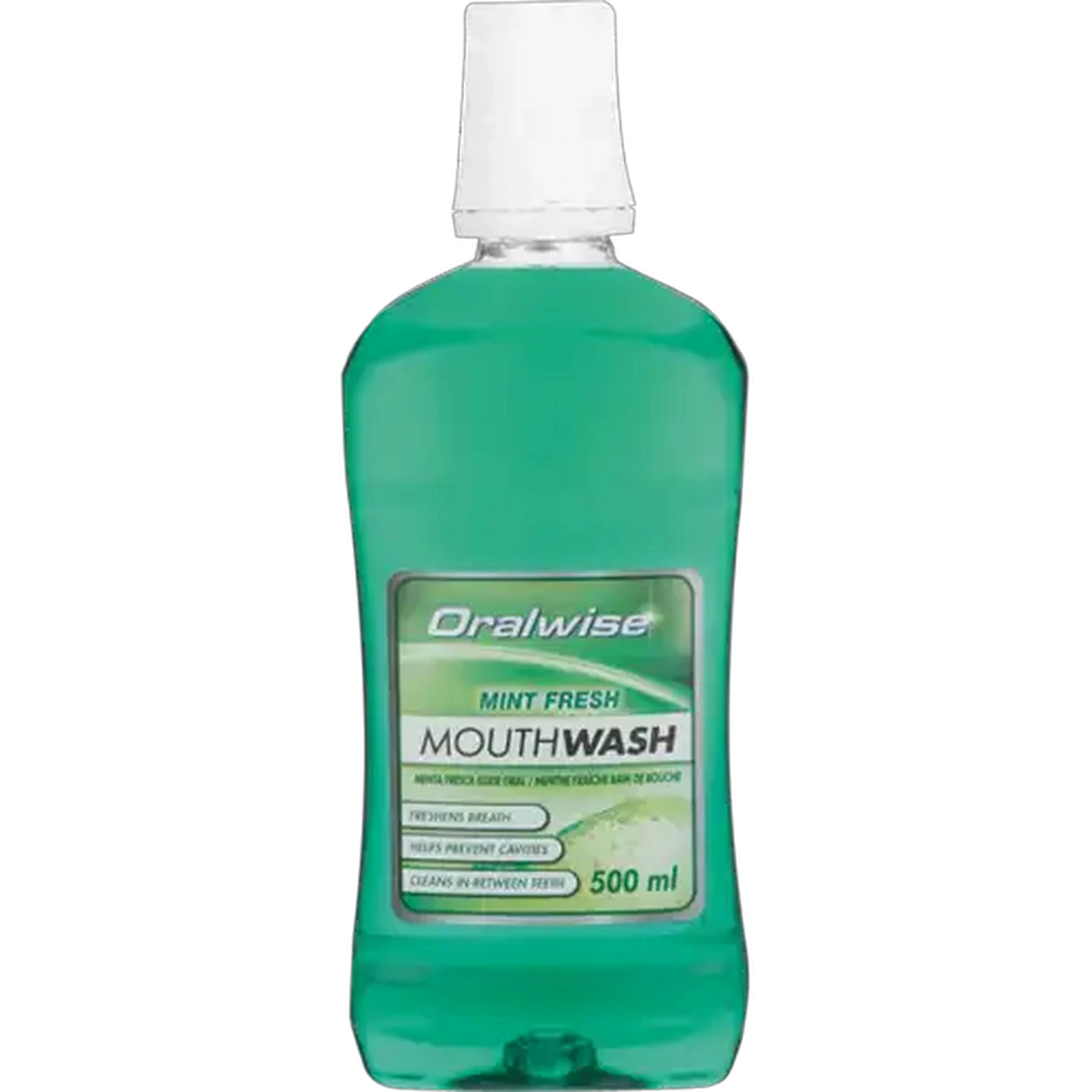 Image of Oralwise Fresh Mint Mouthwash 500ml
