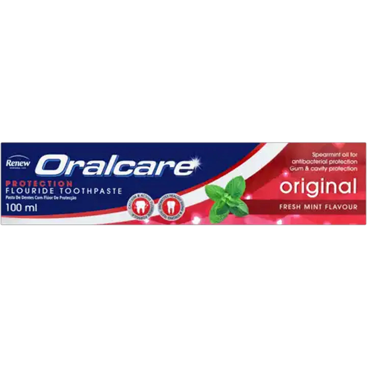 Image of Renew Oralcare Fresh Mint Flavour Fluoride Toothpaste 100ml