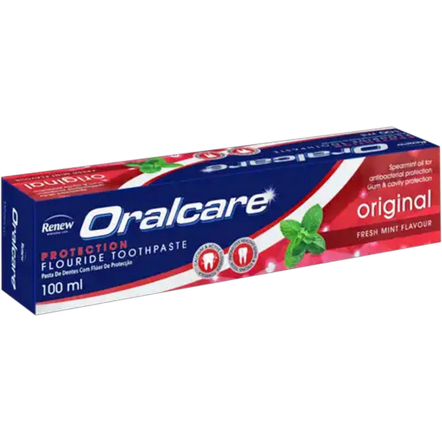 Image of Renew Oralcare Fresh Mint Flavour Fluoride Toothpaste 100ml