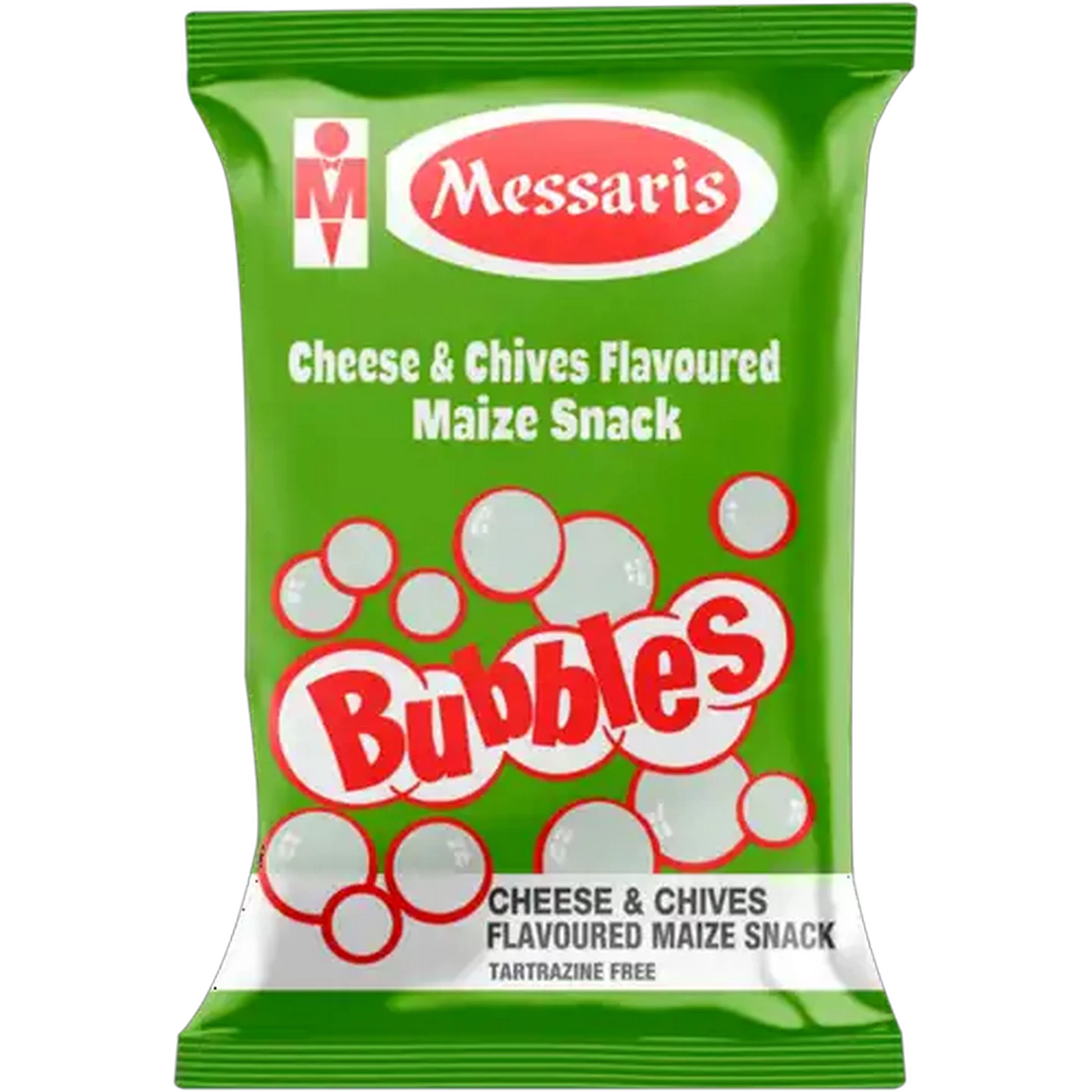 Image of Messaris Bubbles Cheese & Chives Flavoured Maize Snack 100g