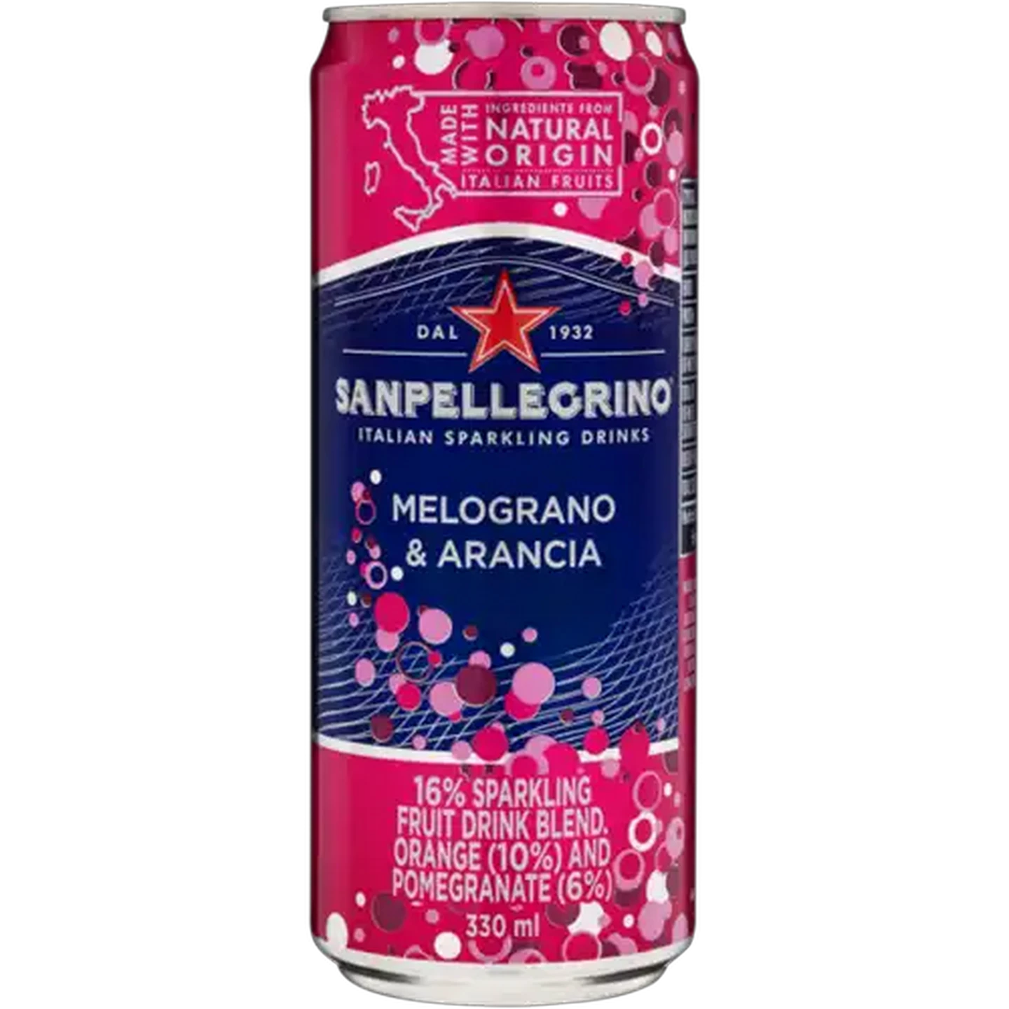 Image of Sanpellegrino Melograno & Arancia Italian Sparkling Drink 330ml