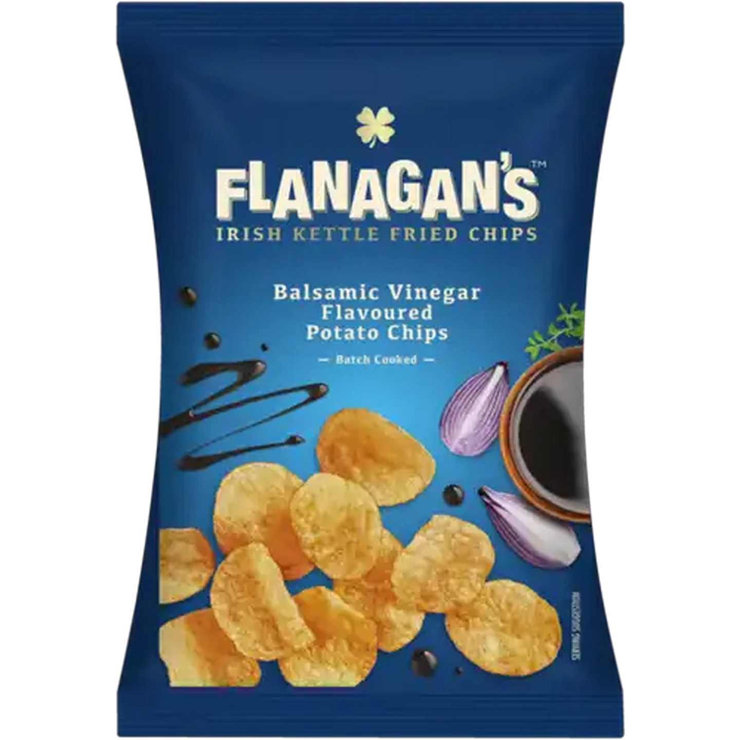 Image of Flanagan's Moreish Irish Maggilly's Balsamic Vinegar Flavoured Kettle Fried Chips 120g