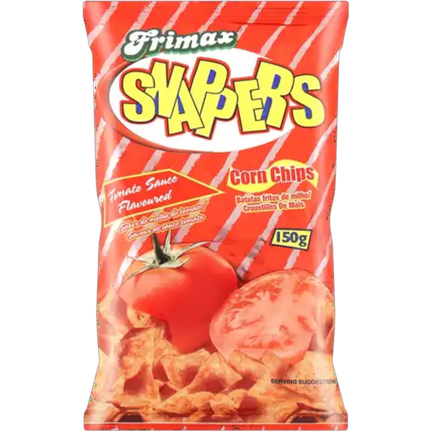 Image of Frimax Snappers Tomato Sauce Flavoured Corn Chips 150g