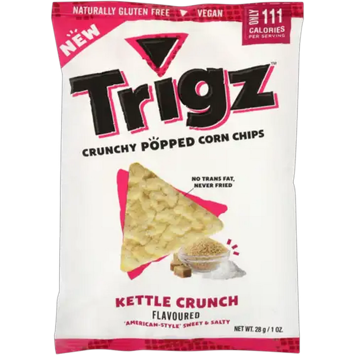 Image of Trigz Kettle Crunch Crunchy Popped Corn Chips 28g