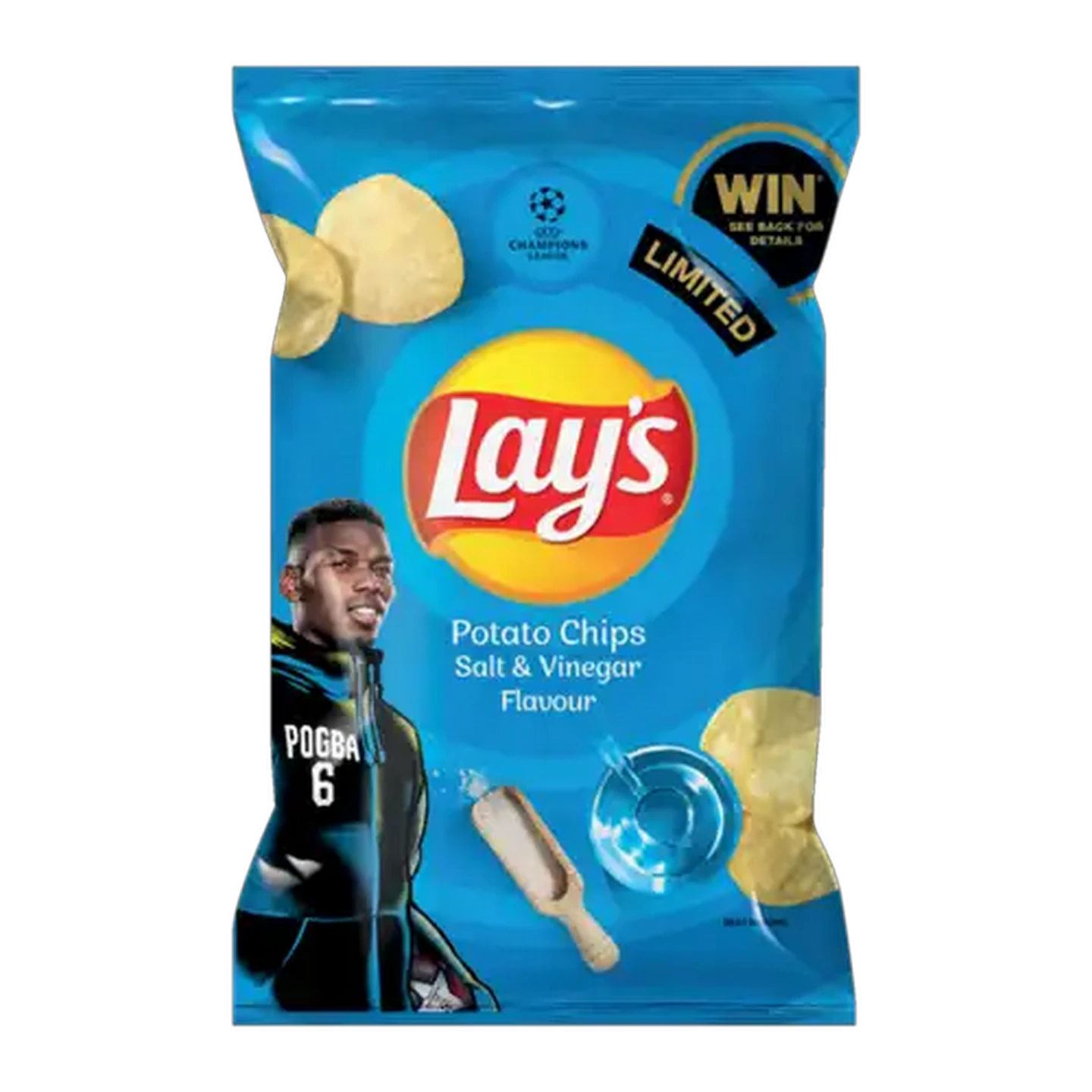 Image of Lay's Salt & Vinegar Flavoured Potato Chips 120g