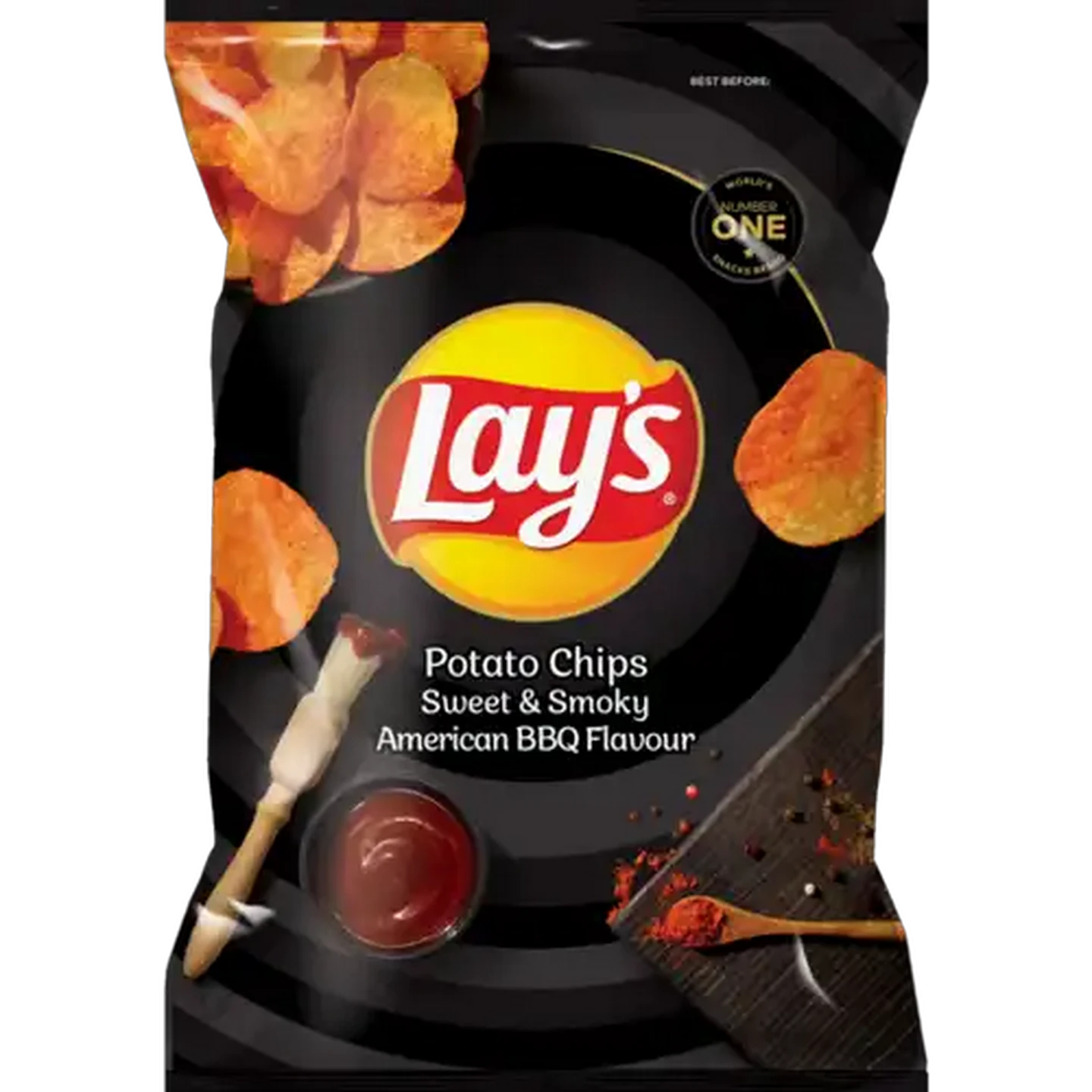Image of Lay's Sweet & Smoky American BBQ Flavour Potato Chips 36g