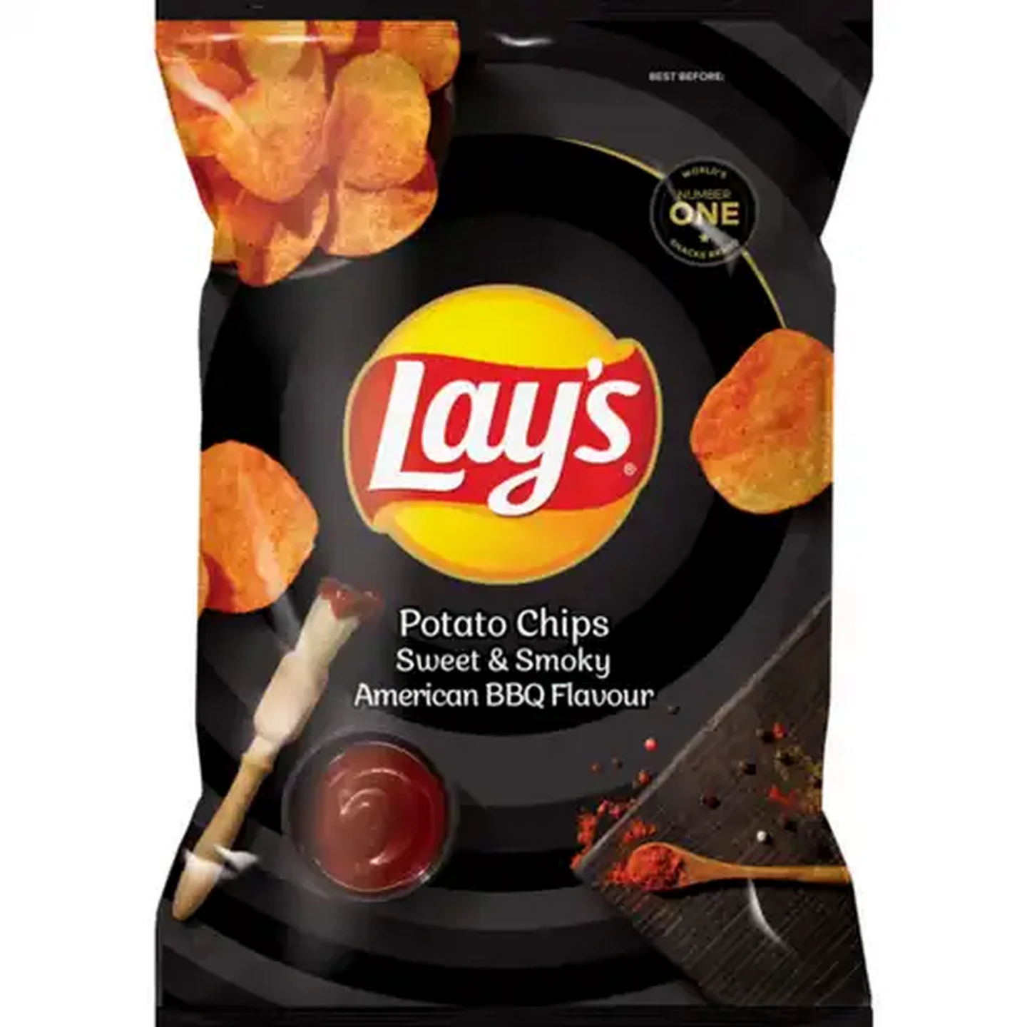 Image of Lay's Sweet & Smoky American BBQ Flavour Potato Chips 36g