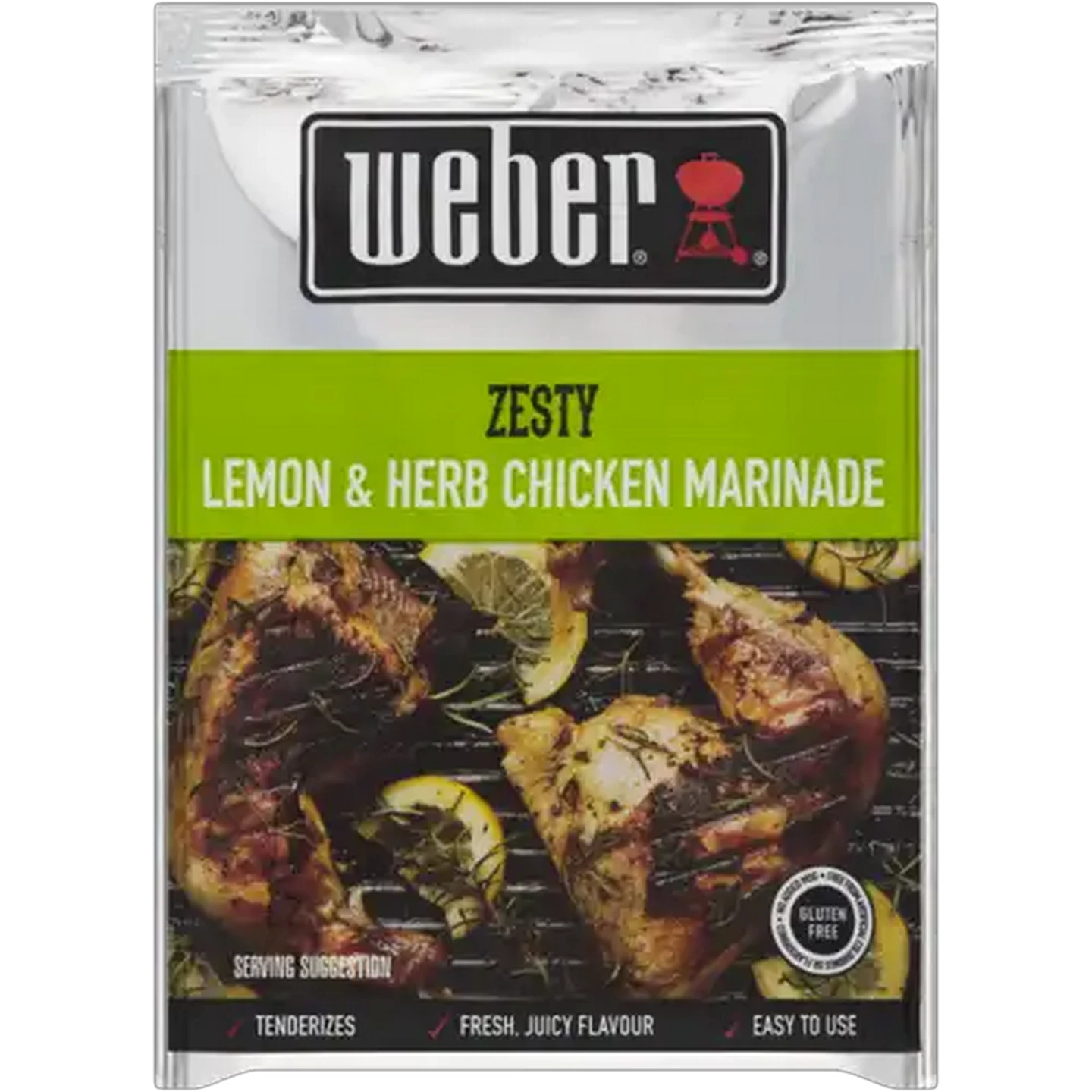 Image of Weber Zesty Lemon & Herb Chicken Marinade 45g