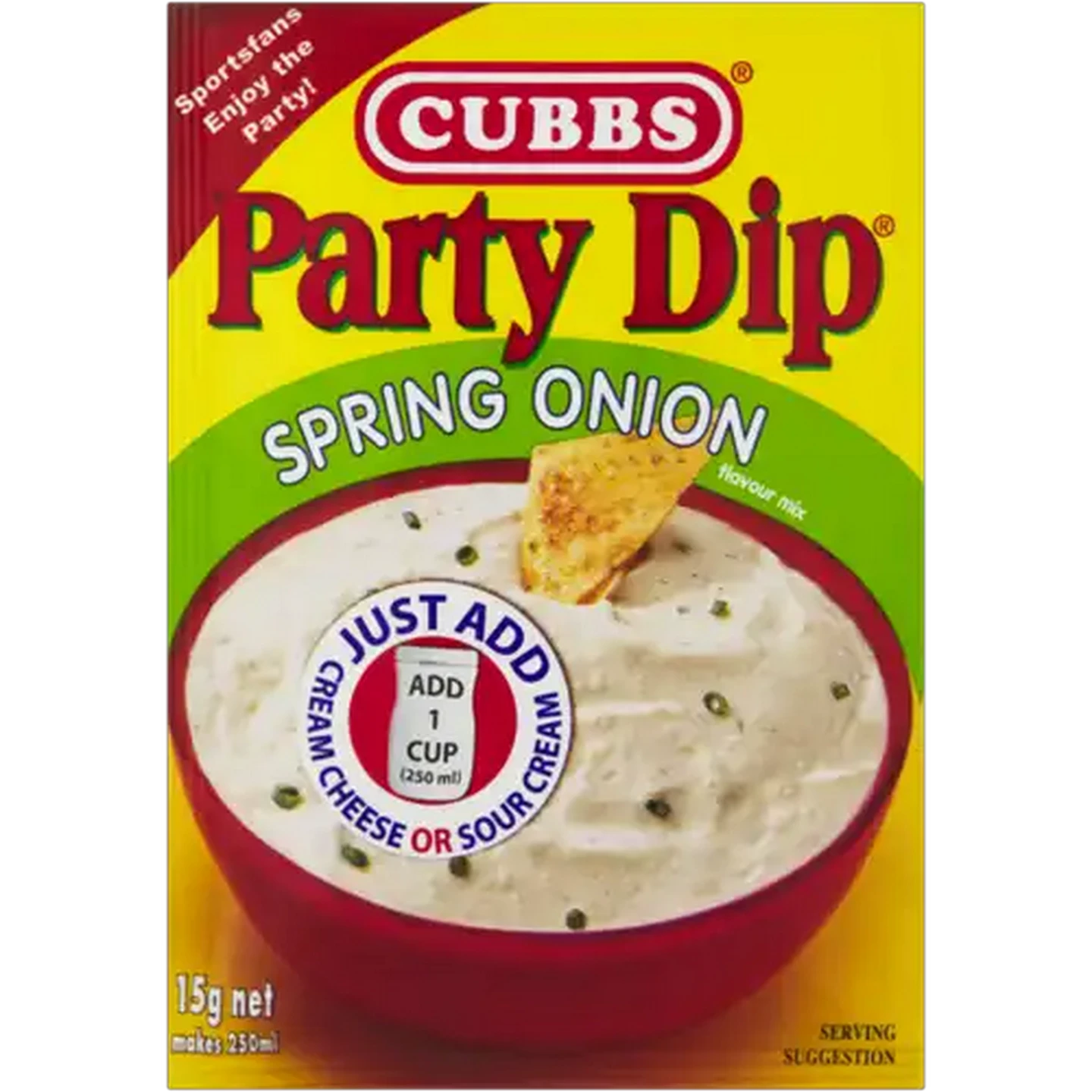 Image of Cubbs Party Dip Spring Onion Flavour Mix 15g