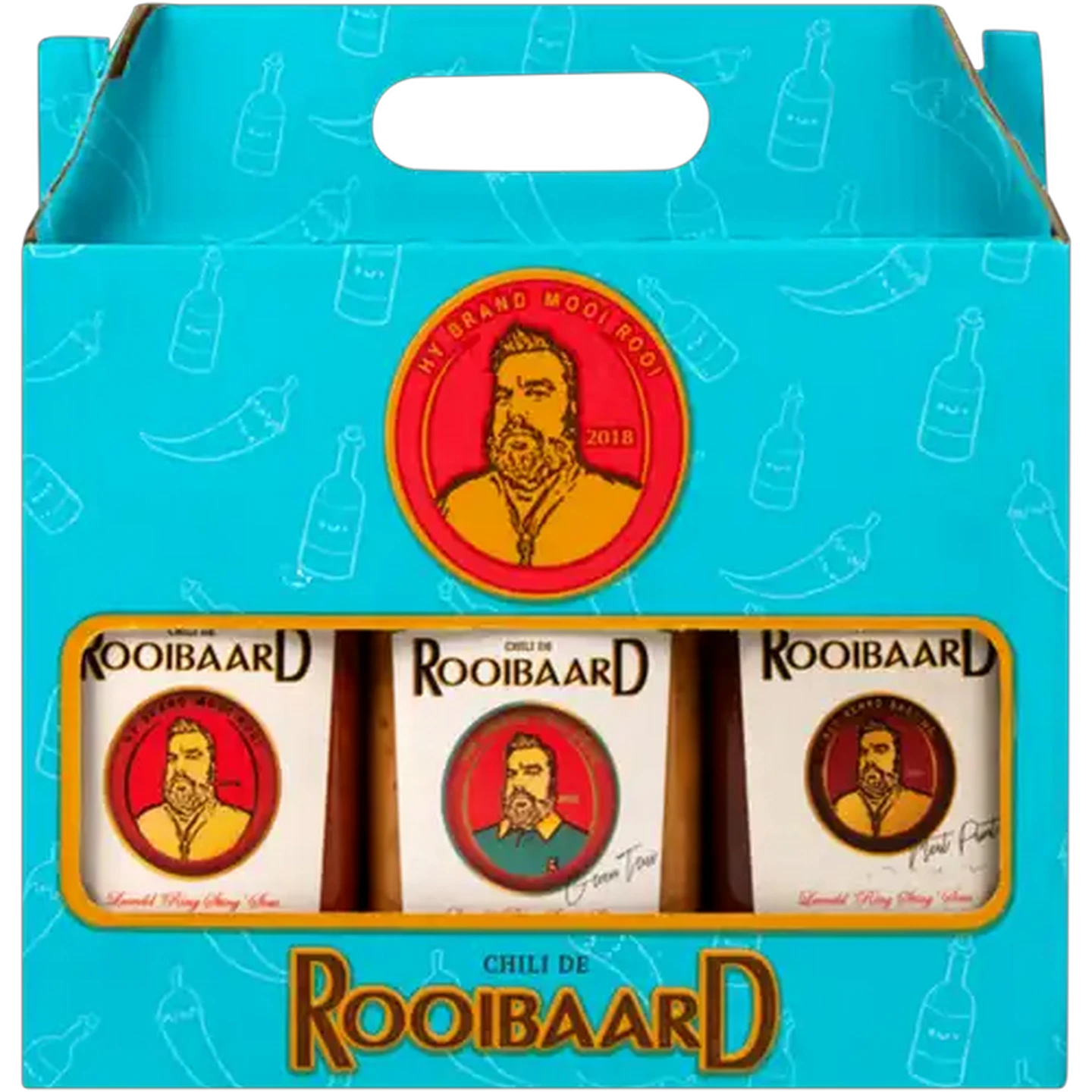 Image of Rooibaard Chilli De Sauce Gift Box 3 x 375ml
